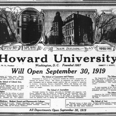Howard University of 1919
