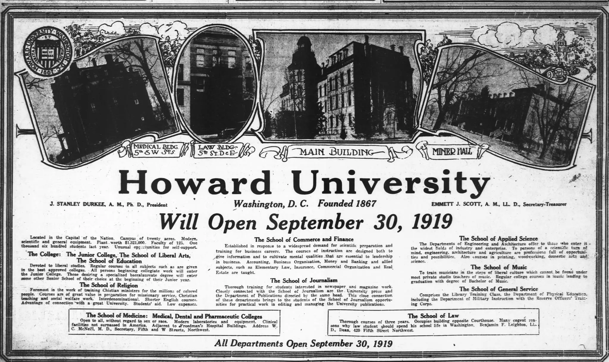 Howard University of 1919