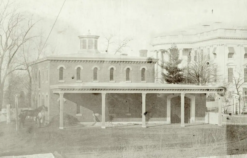 White House stables in 1857