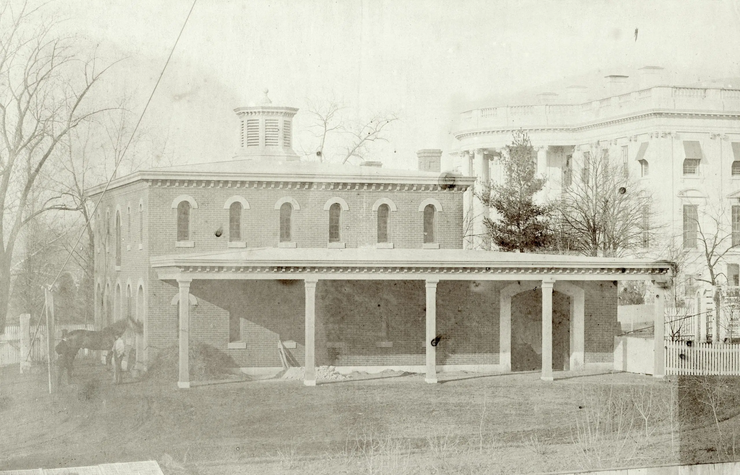White House stables in 1857