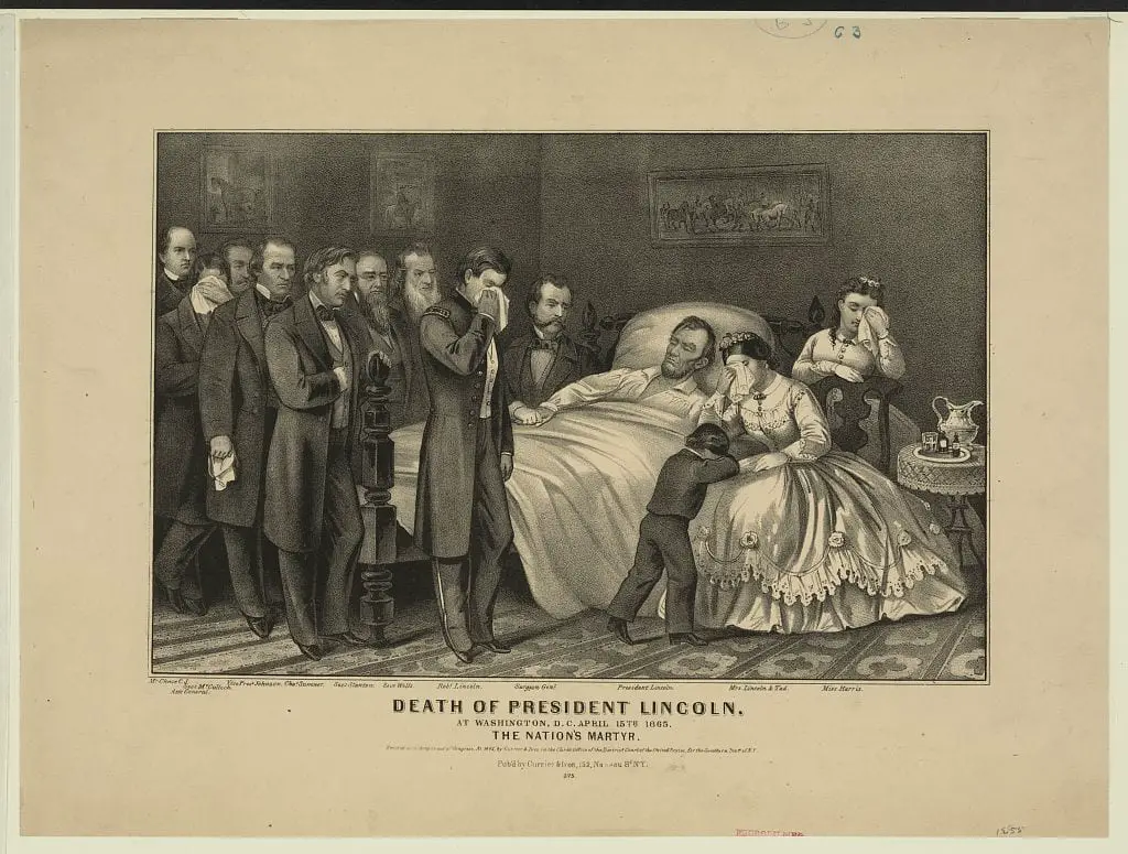 Death of President Lincoln: At Washington, D.C. April 15th 1865. The Nation's Martyr