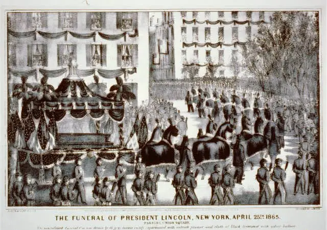 The funeral of president Lincoln, New York, April 25th 1865: passing union square