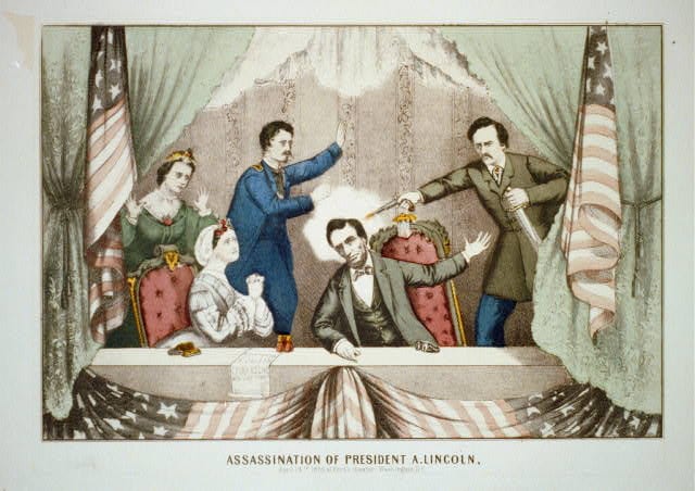 Assassination of President A. Lincoln, April 14th 1865 at Ford's theater, Washington, D.C.