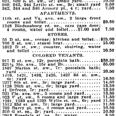 real estate listings - July 21st, 1916