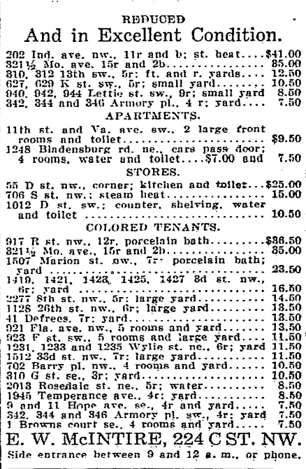 real estate listings - July 21st, 1916