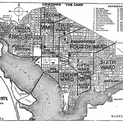 Washington neighborhoods in the 1800s