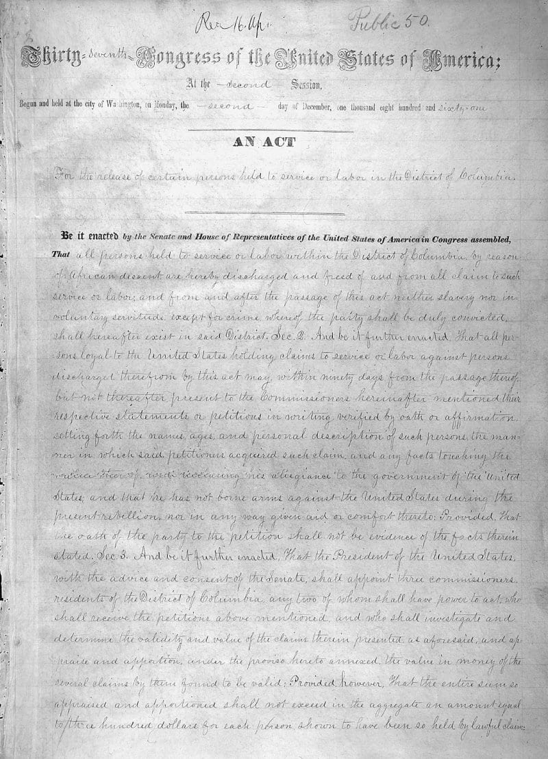 DC Emancipation Act