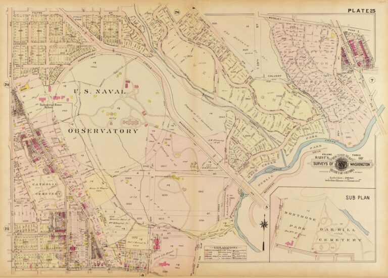 1909 map of Observatory Circle