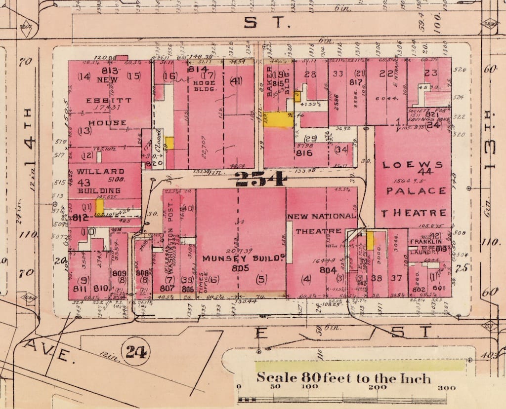 1300 block of E St. NW in 1919