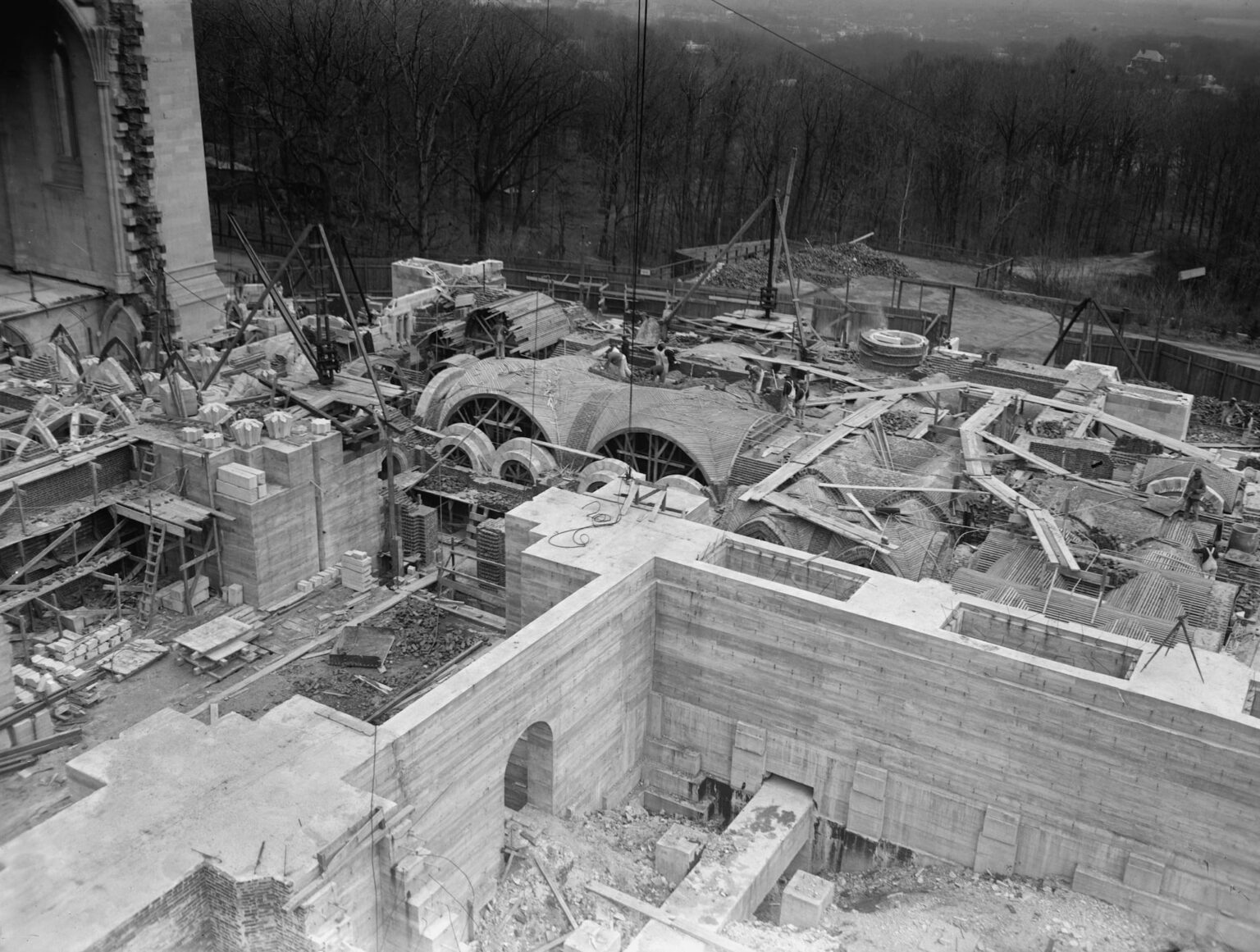 A Unique Look at the National Cathedral Under Construction in 1925