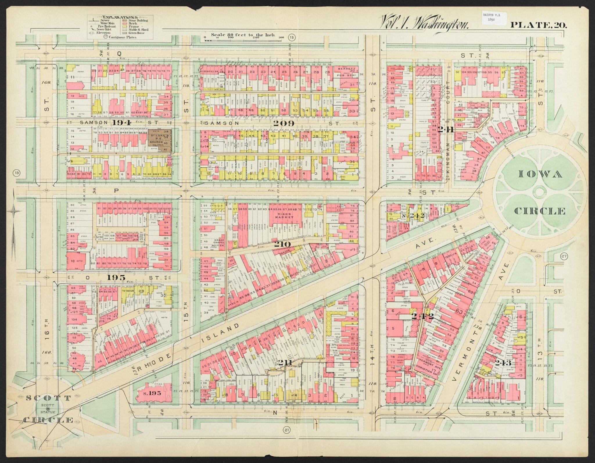 Exploring Logan Circle in 1892 An Amazing Old Map of Iowa Circle