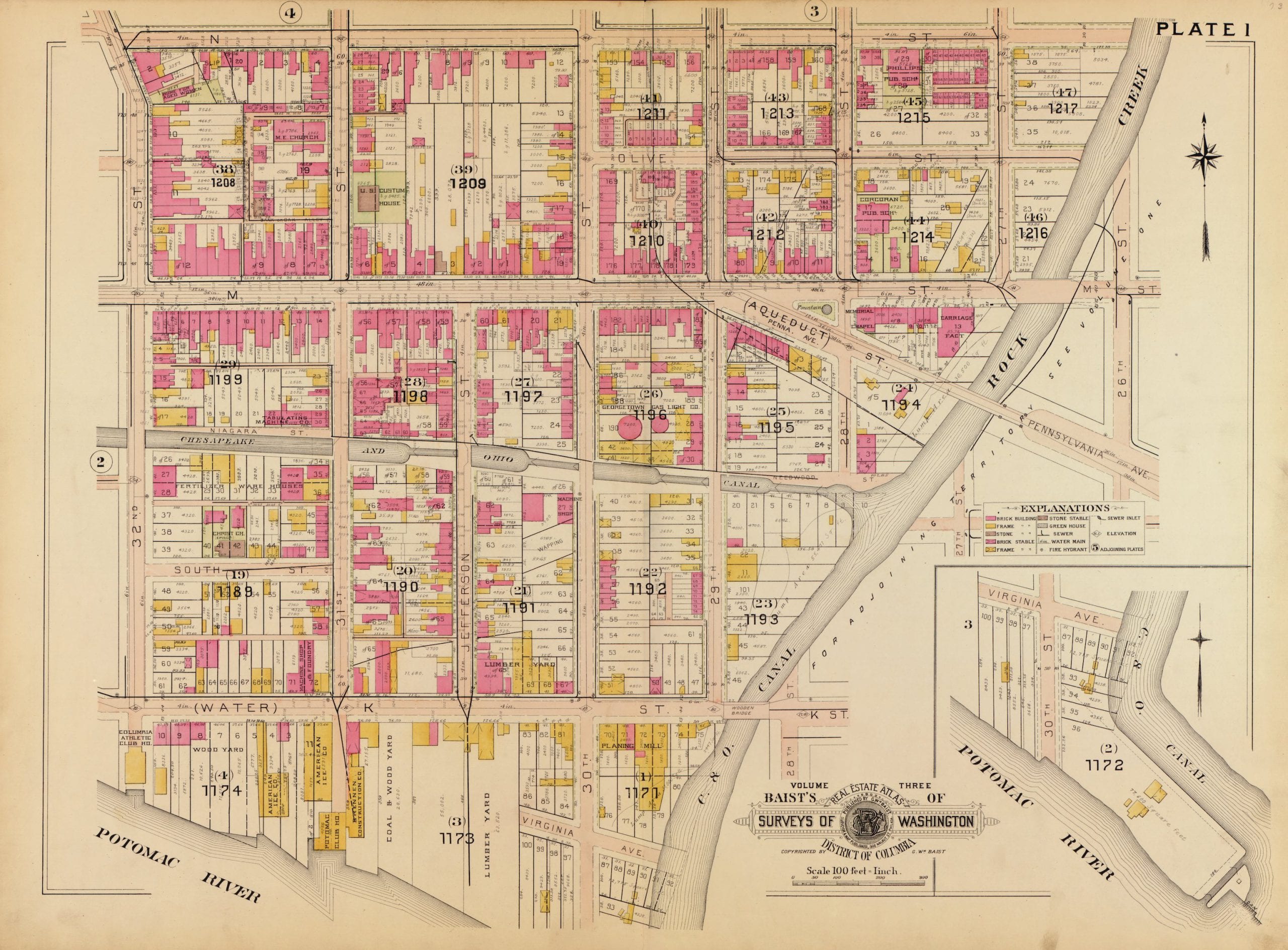 1903 map of Georgetown 