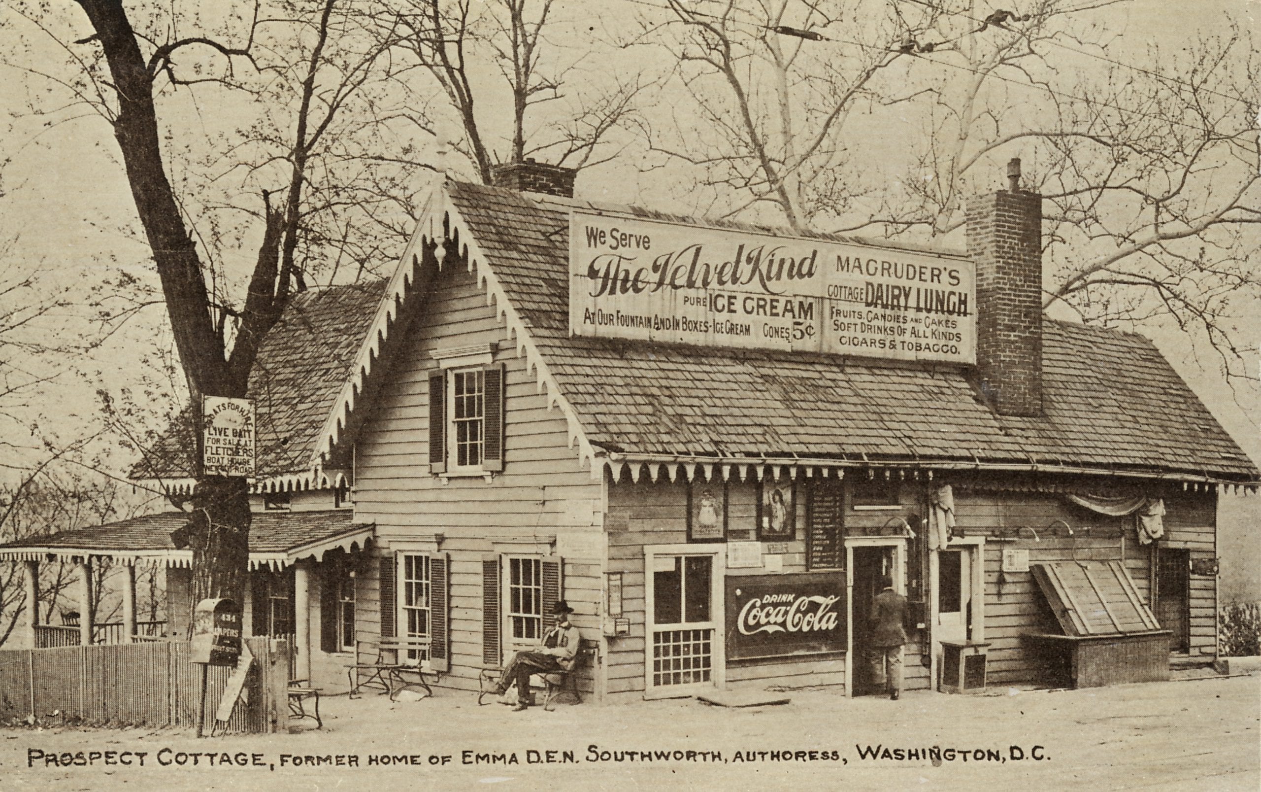 Prospect Cottage once stood on the southwest corner of 36th and Prospect Streets, NW, in Georgetown. The house was torn down in 1942.