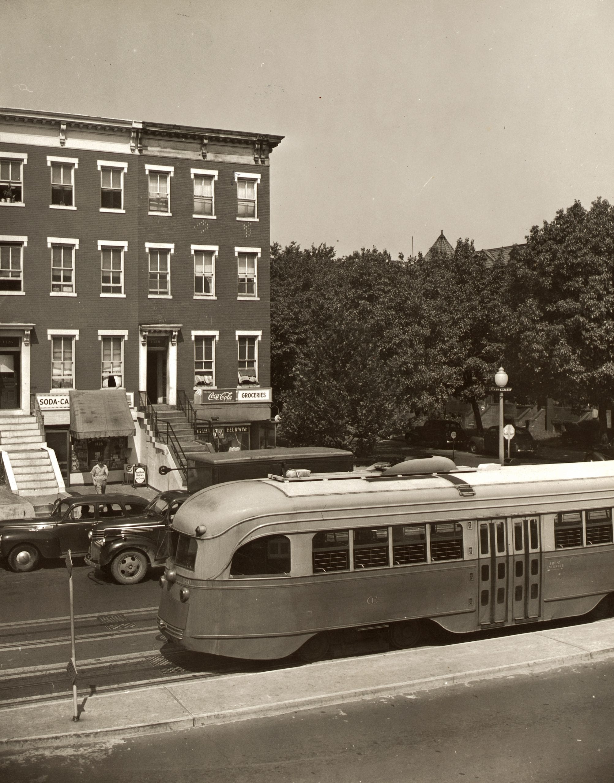 Washington, D.C. Corner store which is patronized by Mrs. Ella Watson, a government charwoman