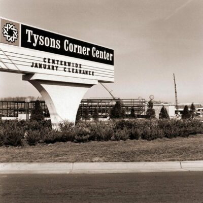 Tysons Corner Center sign in 1969