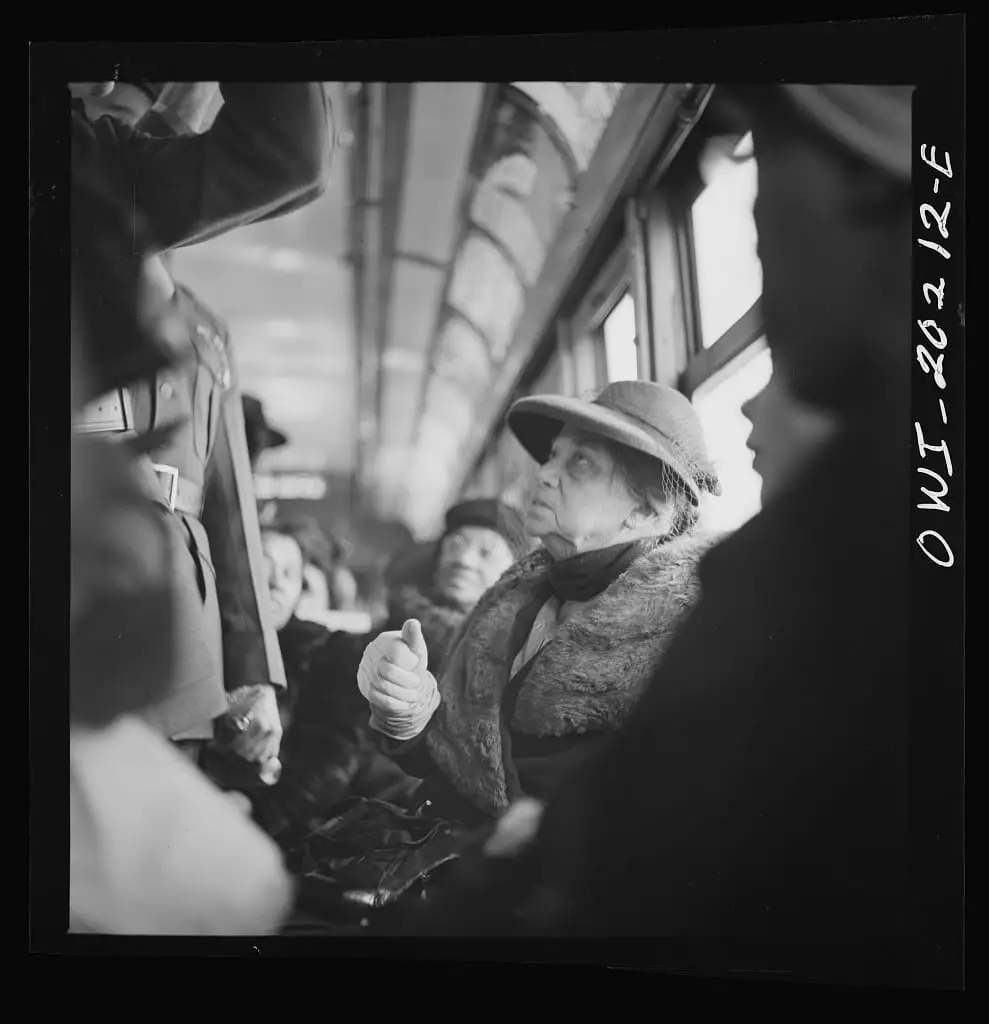 Riding the streetcar in 1943