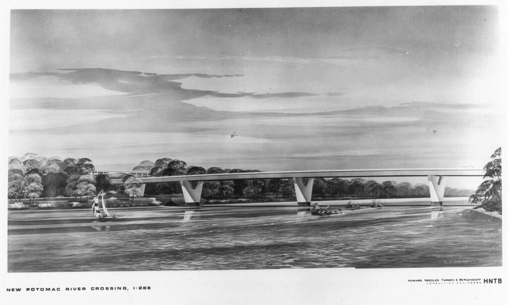 Three Sisters Bridge A rendering of the proposed bridge