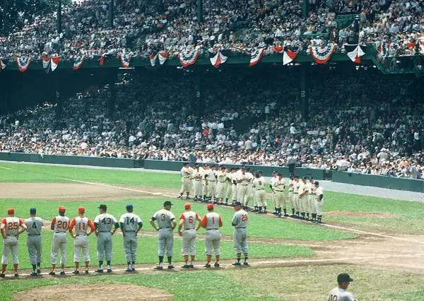 Griffith Stadium in Washington during the 1956 Major League Baseball All-Star Game
