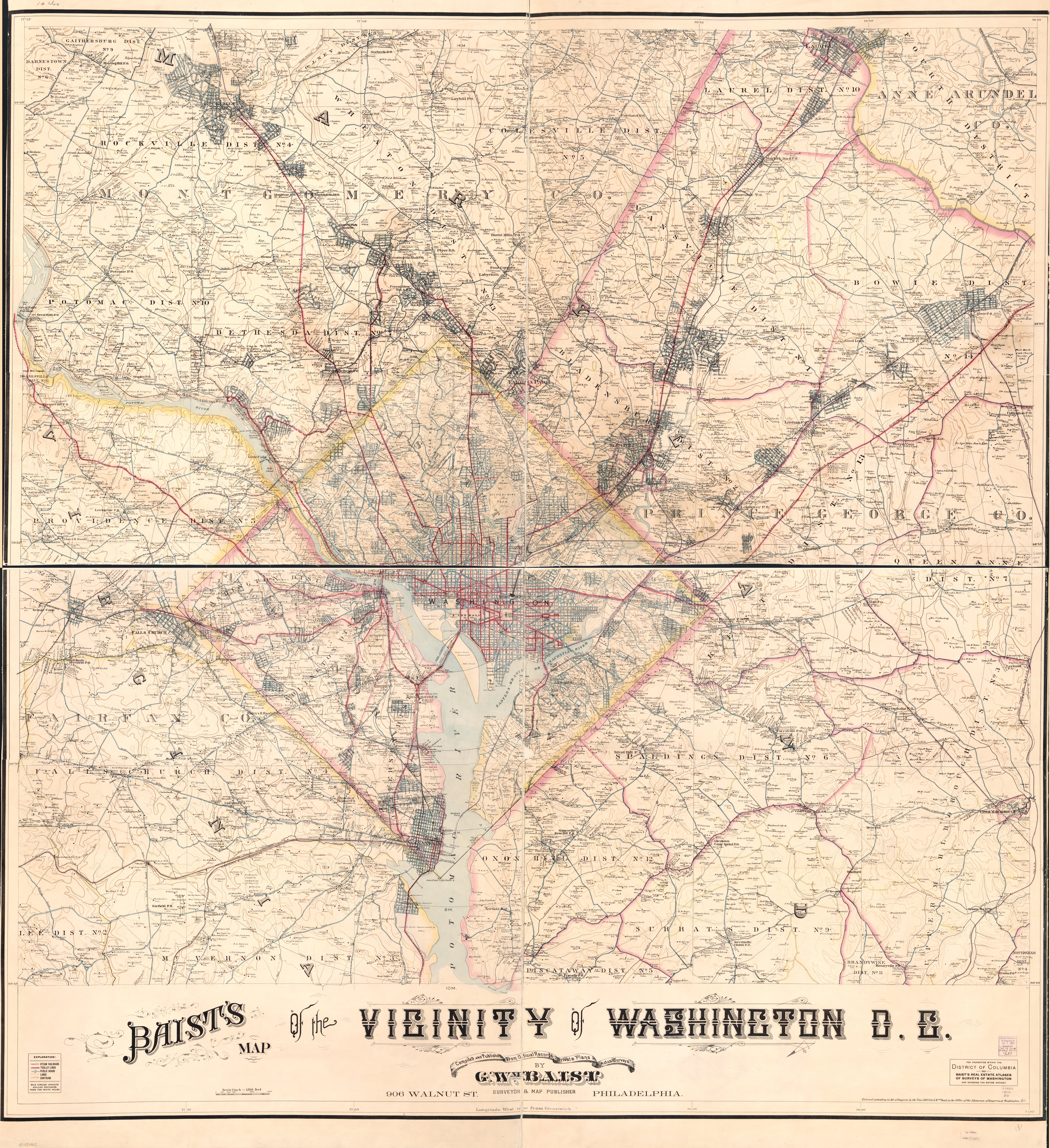 1904 Baist map of Washington, D.C.