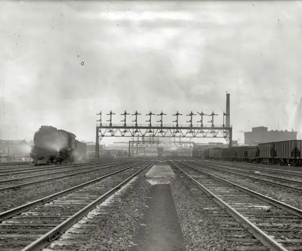 "Union Station tracks, Washington, circa 1920." National Photo Company Collection glass negative.