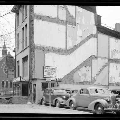 Parking lot in DC, April 1938