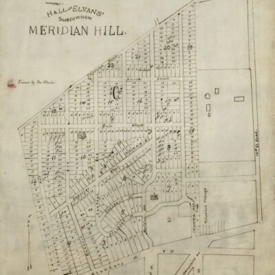 Hall and Elvans' subdivision of Meridian Hill in 1867