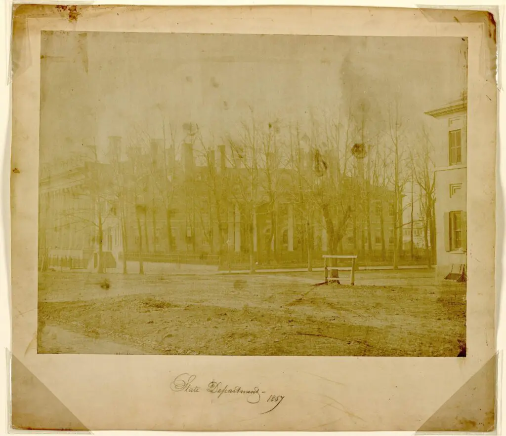 Old State Department Building in 1857