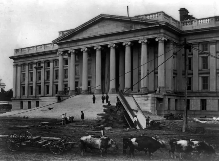 Treasury Building in 1860