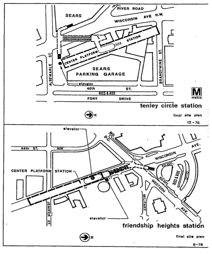 Metro construction on Wisconsin Ave. in 1978