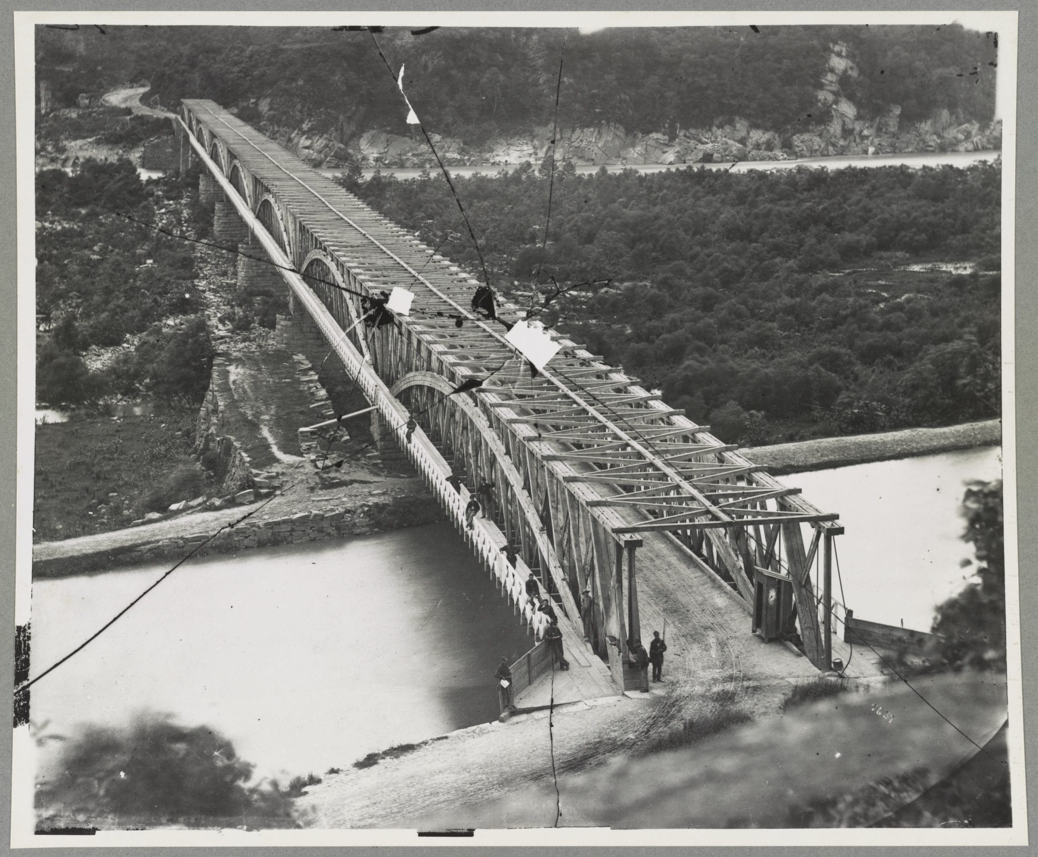 Chain Bridge in 1861