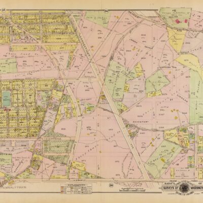 1913 map of Chevy Chase, DC