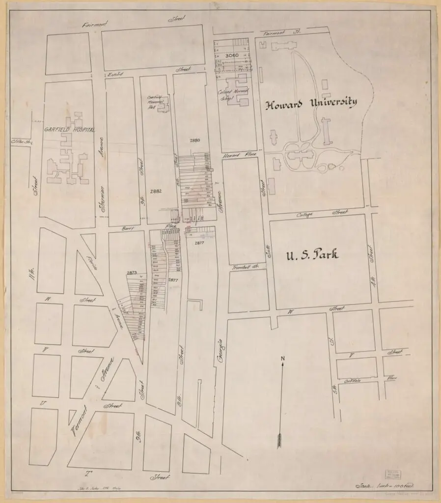 1919 proposal to extend Vermont Ave.