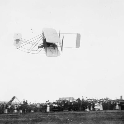 Wright Brothers plane over Ft. Myer in Arlington - 1909