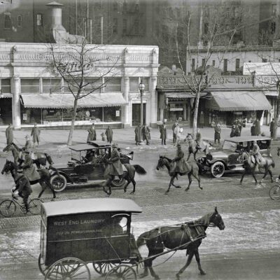 Washington, D.C., circa 1918. "Childs Restaurant, 1423 Pennsylvania Avenue N.W." Harris & Ewing Collection glass negative.