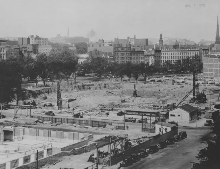 Photograph of a View of the Entire Site for the National Archives Building, Washington, D.C.