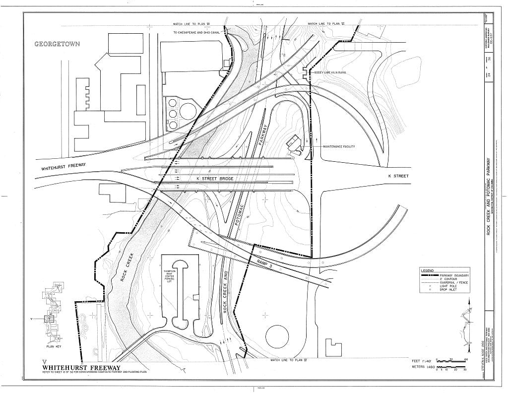 Whitehurst Freeway / Rock Creek & Potomac Parkway, Washington, District of Columbia, DC