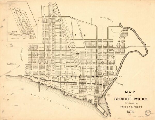 A Detailed Look at the Georgetown Map from the Library of Congress