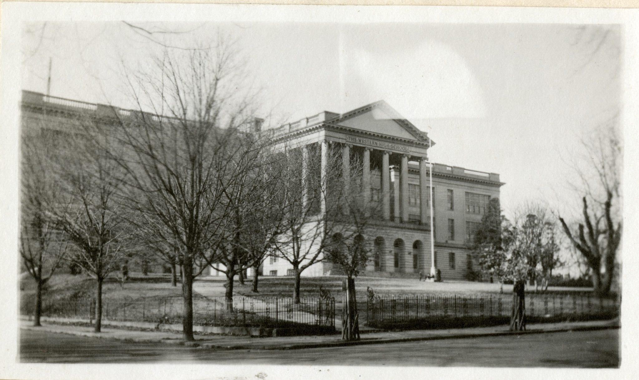 Western High School in 1919