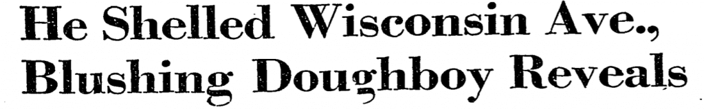 Washington Post headline - 1958