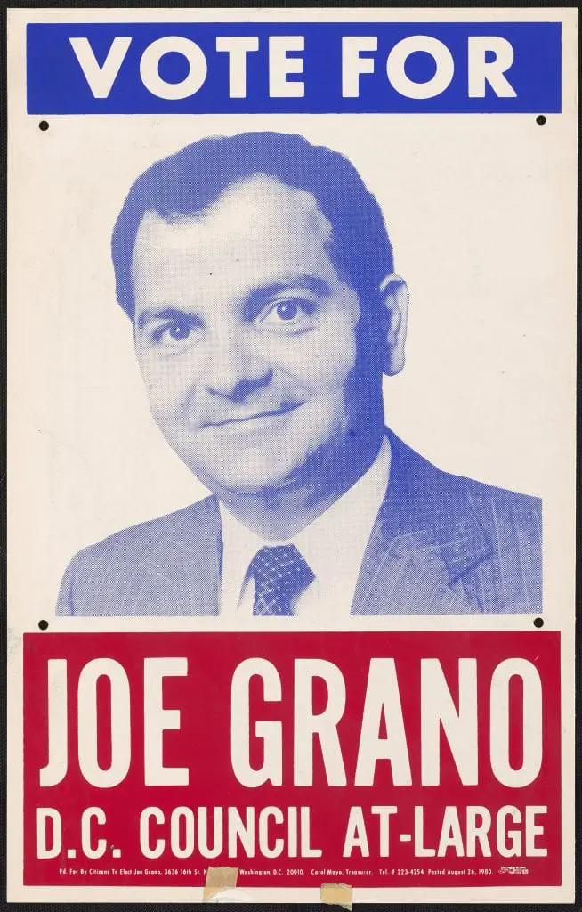 Joe Grano - D.C. Council At-Large (1980)