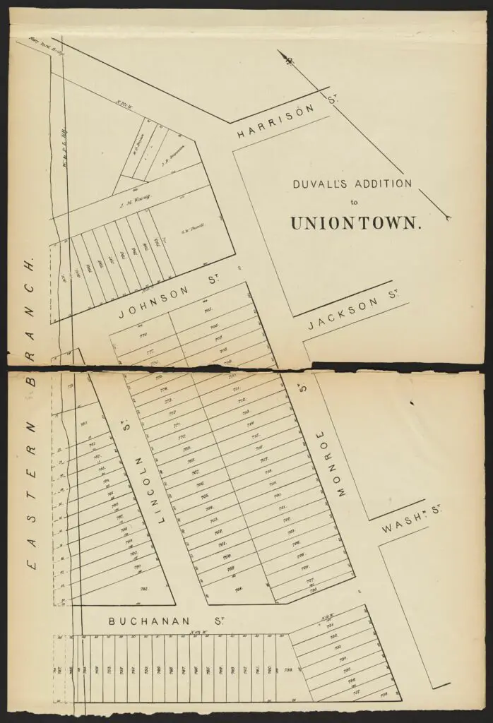Plate 21. Duvall's Addition to Uniontown