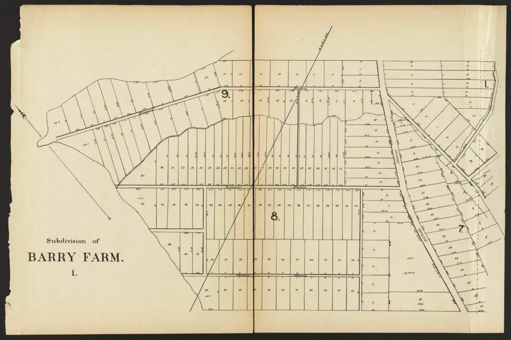 Plate 22. Subdivision of Barry Farm 1