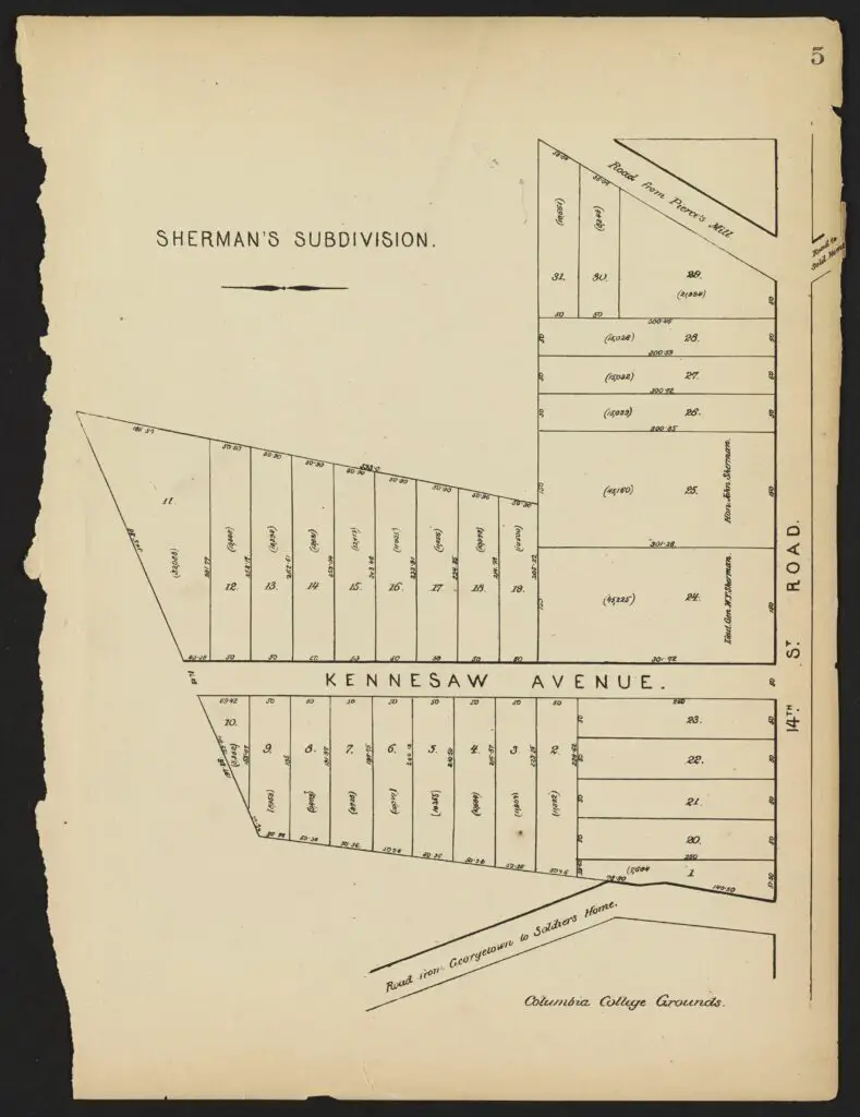 Plate 5. Sherman's Subdivision