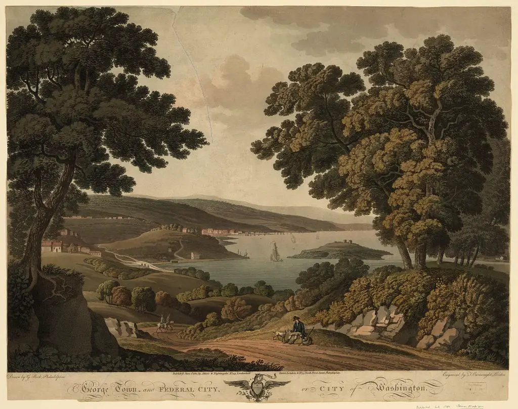 View of Washington from Georgetown in 1801