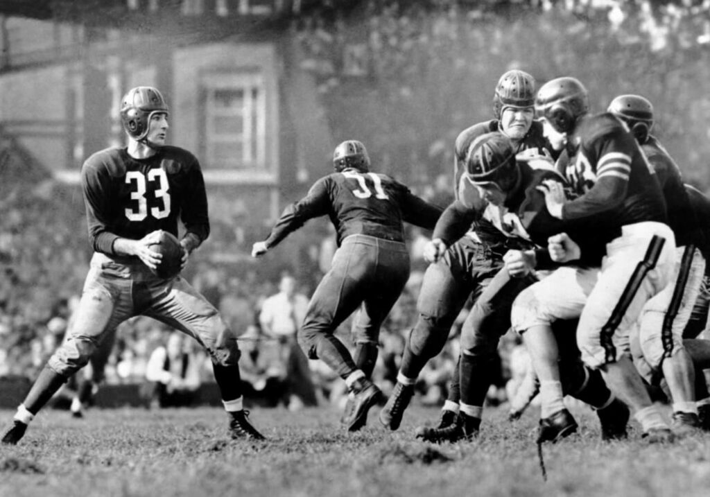 Sammy Baugh of the Washington Redskins 