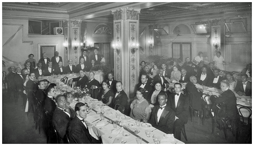 Members of Local 148 of the National Federation of Post Office Clerks (NFPOC) pose for a photograph at their annual banquet at the Whitelaw Hotel in Washington, D.C. January 25, 1932