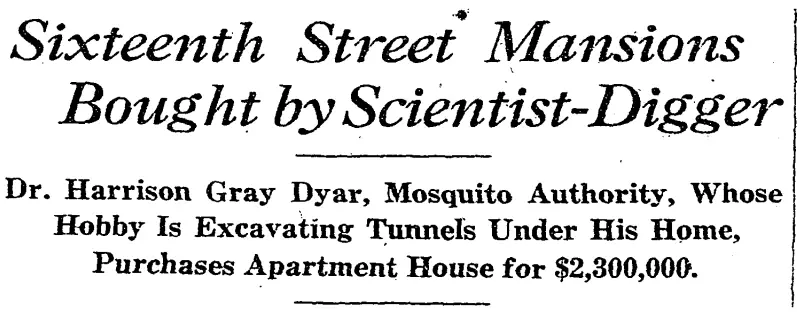 Headline from the Washington Post in February, 1925