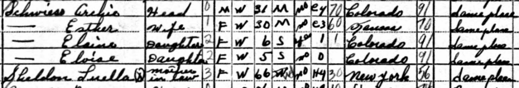 Luella Sheldon lived on South Clarkson St. in Arlington, VA according to the 1940 U.S. Census