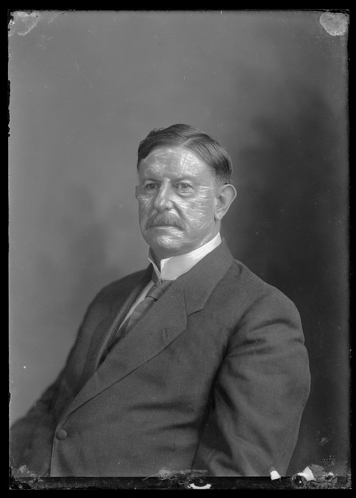 Studio portrait of Hannis Taylor, constitutional lawyer and former United States Minister to Spain.