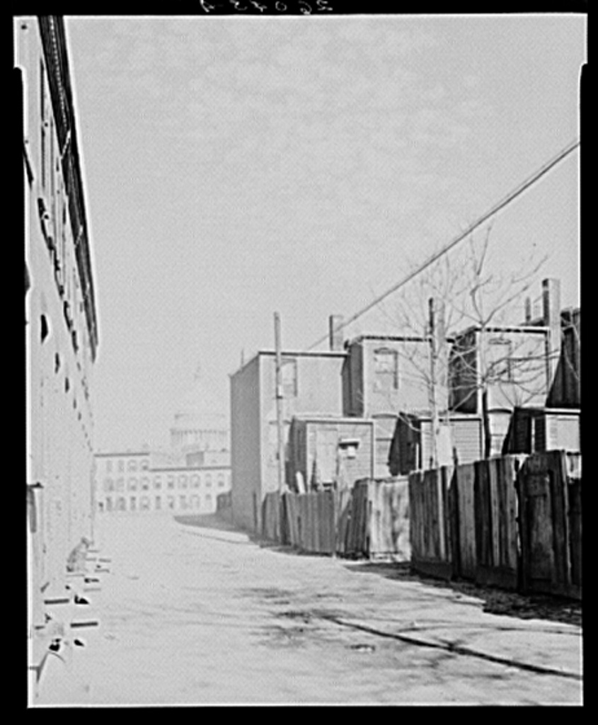 Alley dwellings in the southwest section. Washington, D.C.
